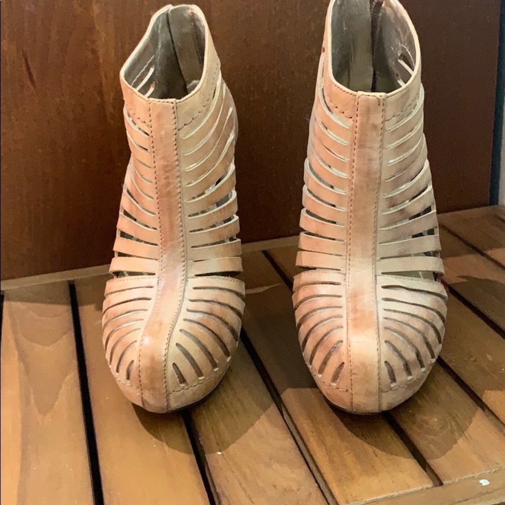 BCBG Nude Booties